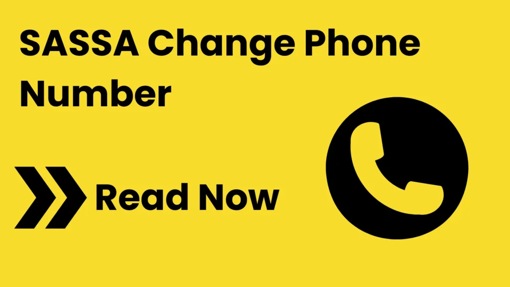 sassa change number