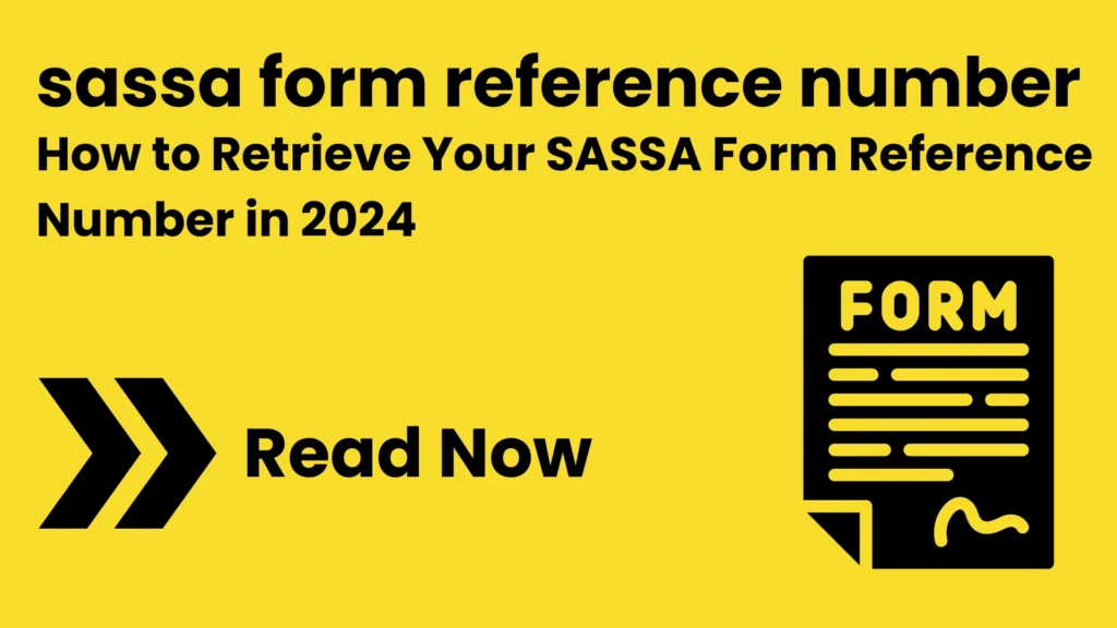 sassa form reference number